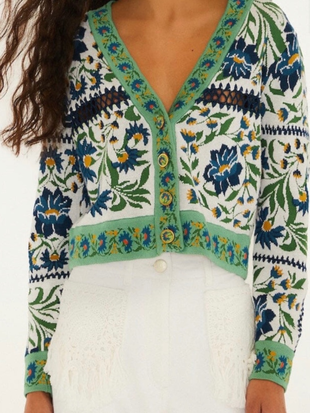 Farm Rio NWT knit cardigan